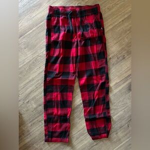 Hollister Red and Black Checkered Pajama Pants